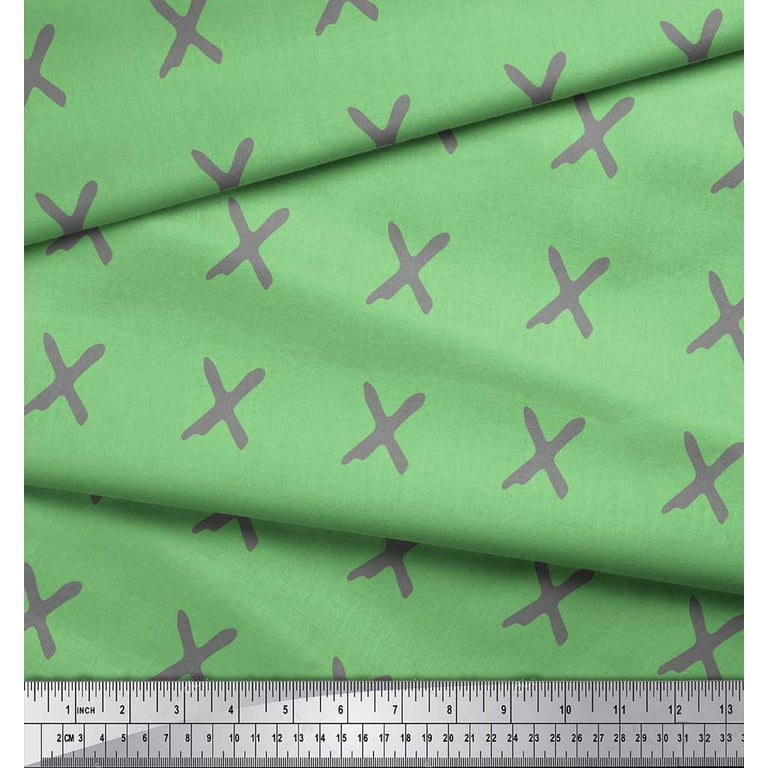 Soimoi Light Sea Green Cotton Satin Slub Fabric for Sewing Solid Craft  Fabric by The Yard 54 Inch Wide