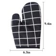thumbnail image 3 of Oven Mittens Heatproof Non-slip 2PCS Cotton Linen Kitchen Mittens Baking Mitts, 3 of 10