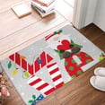 thumbnail image 4 of Fuzoiu Christmas Gnome With Love Print Door Mat Outdoor Indoor Welcome Mats, Front Doormat,Flannel Non Slip Durable Entrance Rugs for Front Door, Inside Outside Entry, Porch, Resist Dirt,16x24in, 4 of 7