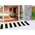 thumbnail image 2 of Liora Manne 6302/48 Rugby Stripe Black 24''X8', 2 of 5