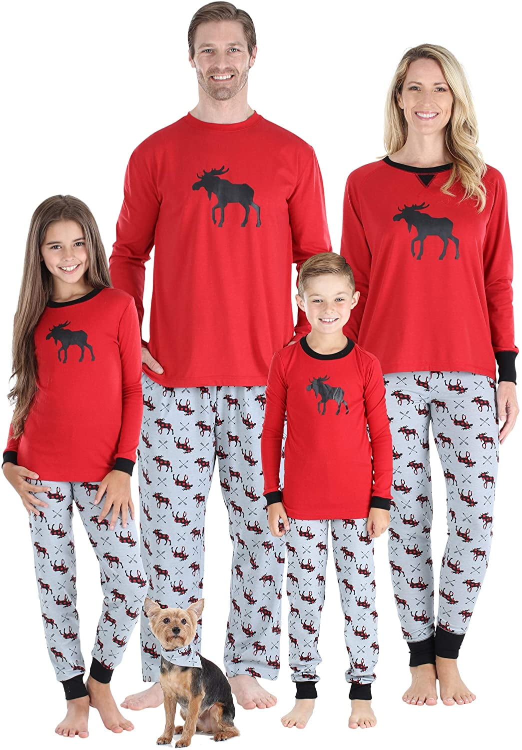 SleepytimePJs Matching Family Christmas Pajama Sets, Buffalo Plaid