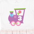 thumbnail image 4 of Inktastic 3rd Birthday Train 3 Year Old Girl Girls Toddler Dress, 4 of 5