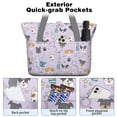 thumbnail image 2 of Tote Bag for Women - Dog with Medical Icons Shoulder Bag - Large Utility Work Duffle Bag with Zipper Handbag for Travel, Work, Sprots, 2 of 5