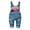 Blue-2156, variant on Baby 3D Bunny Cartoon Soft Cotton Knitted Jeans Overalls,6-12 Months
