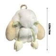 thumbnail image 3 of EGYMEN Adorable Bunny Keychain, Cute Imitation Mink Rabbit Pendant, Fashionable Doll Bag Charm, Whimsical Mini Plush Keyring Gift, 3 of 6