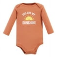 thumbnail image 6 of Hudson Baby Infant Girl Cotton Long-Sleeve Bodysuits, Sunshine Rainbows 5-Pack, 18-24 Months, 6 of 7