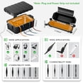 thumbnail image 2 of IP54 Large Outdoor Electrical Box with 6 Pack IP44 Outdoor Extension Cord Safety Cover, Waterproof Electrical Connection Box, Weatherproof Box Protect Power Strip, Outlet, Plug, Socket, Timer,, 2 of 5