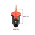 thumbnail image 3 of Drip Irrigation Barbed Valve,for 1/2 Inch Double Male Barbed Valve,Aquarium Water Flow Control Plastic Valve, 3 of 4