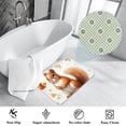thumbnail image 3 of Squirrel Non-Slip Polyester Bath Rug, Machine Washable Area Rugs for Bathroom and Chair Rug, 3 of 6