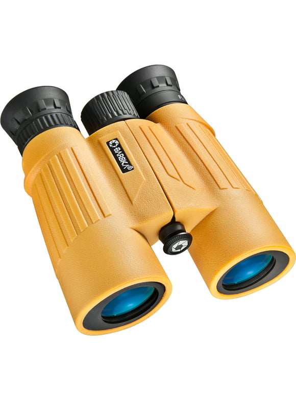 Barska 10x30mm Waterproof  Yellow Floating Binoculars, 10x Magnification
