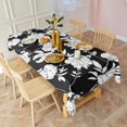 thumbnail image 4 of Pioneer Flower Floral Print Pattern Rectangle Tablecloth 60"x102",Waterproof Polyester Rectangle Table Cloth, Wipeable Spillproof Polyester Tablecloth for Dining, Camping, Indoor and Outdoor, 4 of 6