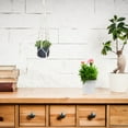thumbnail image 2 of Jiandong Plant Hanger Plant Macrame Hanging Hanger Planter Holder Pot Rope Basket Flower Tassel Wall Rack Shelf Bohemian Jute Veggie Cord(30.71X3.15X0.59Inch), 2 of 10