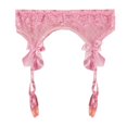thumbnail image 1 of Cinturón de liga Soledad Rosado Liguero de encaje para mujer, 1 of 10