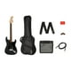 thumbnail image 1 of FENDER Paquete Guitarra Eléctrica AFFINITY SERIES Strat HHS Carbón Frost Metálico 0372821069 FENDER negro 64x28x115, 1 of 10