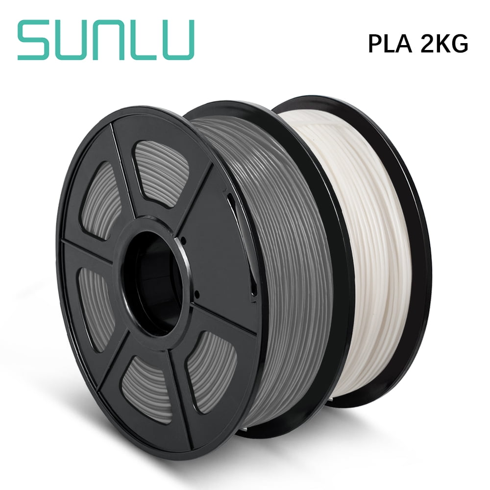 Spool 3D Warhorse 3D Printer Filament,PLA Filament 1.75mm,1.75 Transparent & Black PLA Filament,Dimensional Accuracy 0.02mm,2KG / 