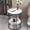Black, variant on Wisfor Sintered Stone 2 Tier Sofa Side Table Round Coffee Table Nightstand for Living Room Bedroom