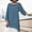 Blue, variant on QHWAUAKFBN T Shirts For Women Loose Fit Plus Size Long Sleeve Irregular Hem Baggy Blouse Shirt Summer Tunic Tshirts Top