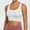 White, variant on Women's Sports Bra Without Steel Rings Sexy Gathering Yoga Beauty Vest Integrated Fixed Chest Pad Fitness Sports Bra One Shoulder Sports Bra Top Running Girl Sports Bra Sports Bras for Girls Womens