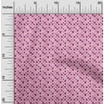 thumbnail image 2 of oneOone Cotton Cambric Dark Magenta Fabric Hearts Print Craft Projects Decor Fabric Printed By The Yard 56 Inch Wide, 2 of 5