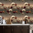 thumbnail image 2 of Vintage Peel and Stick Wallpaper Poppy Field Twilight Serene Glowing Blooms Soft Petal Wall Mural 17.7in x 9.8ft Self Adhesive Removable Wall Paper Floral Contact Paper for Nursery Bedroom Cabinets, 2 of 8