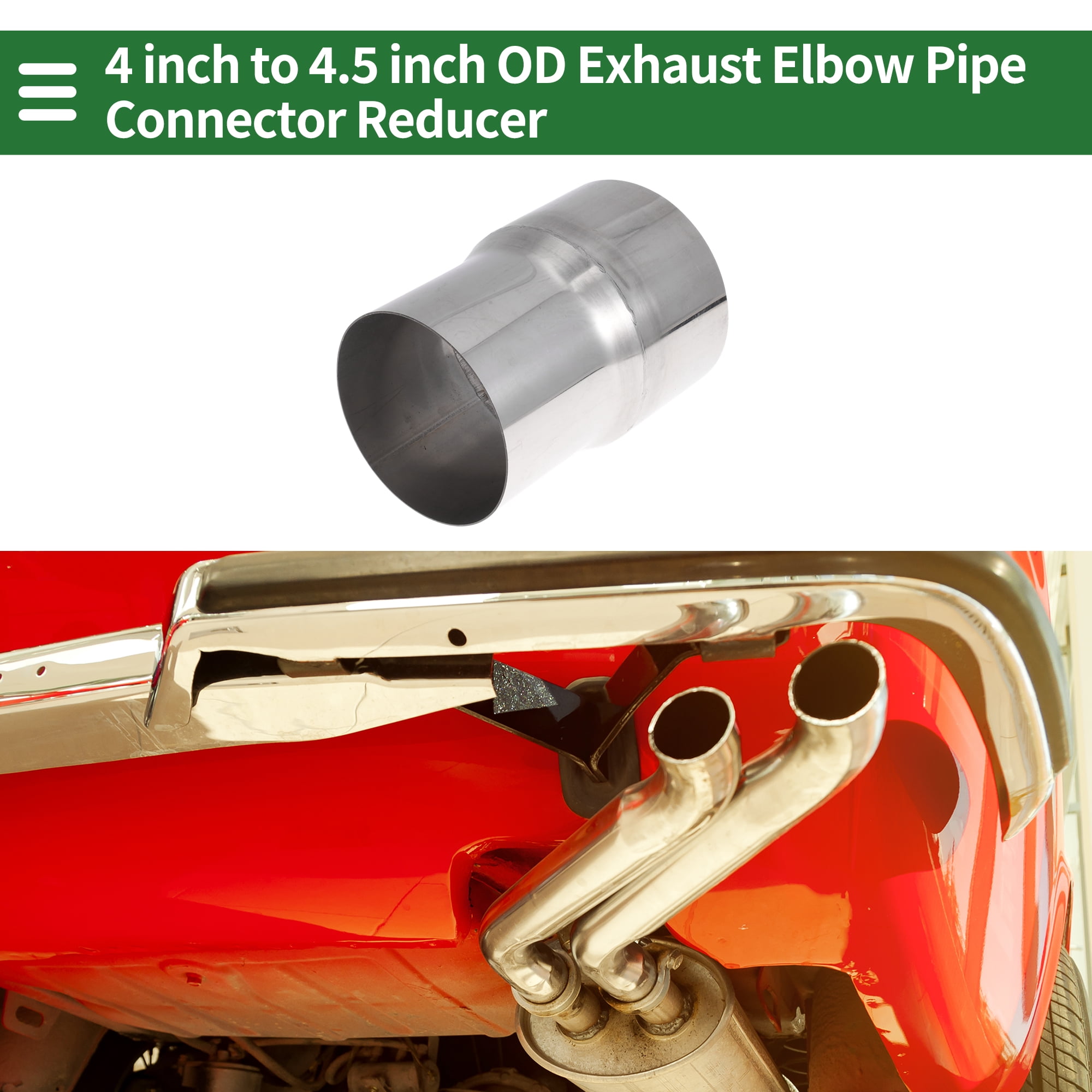 Unique Bargains Mandrel Exhaust Bend Elbow Pipe Adapter 6 Inch 4" OD to 4.5" OD