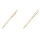 thumbnail image 1 of 2X BolíGrafo de Metal BolíGrafo Giratorio de Acero Inoxidable para Oficina de la Escuela Brillante Punto de Escritura 1.0mm (Dorado), 1 of 6