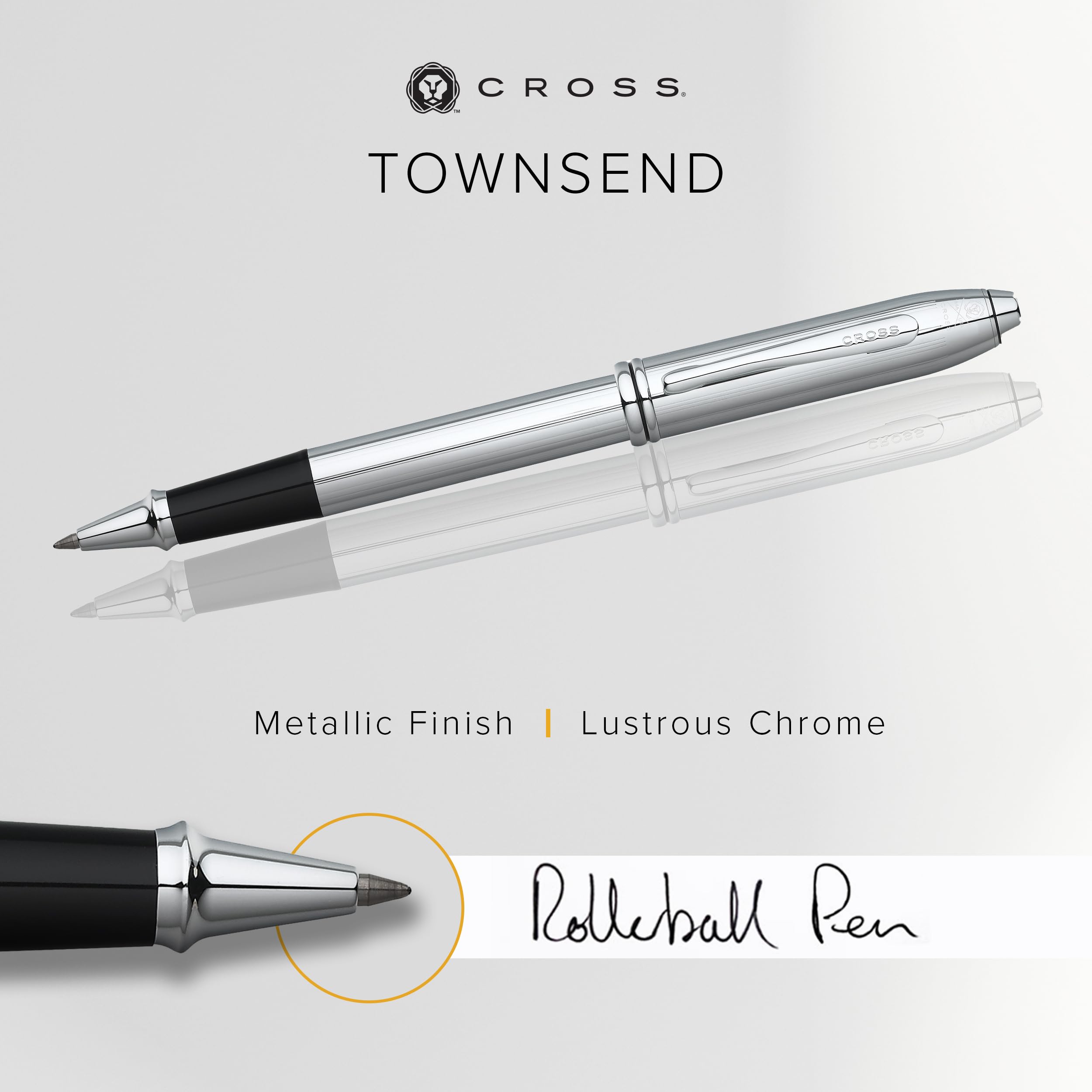 Cross Townsend® Lustrous Chrome Rollerball Pen