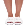 thumbnail image 3 of Keanu Womens Bride to Be Glitter Faux Fur Mule Slippers, 3 of 4