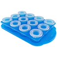 thumbnail image 1 of Fairly Odd Novelties Juego de 12 piezas: agregue agua y congele para hacer vasos de chupito con hielo, incluye bandeja para servir, talla única, azul FON-10051, 1 of 1