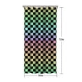thumbnail image 5 of Gradient Color Checkered Pattern Shower Curtain 36"x72" ,Bathroom Decorative Shower Curtains Set with 12 Hooks,Modern Waterproof Washable Shower Curtain, 5 of 6