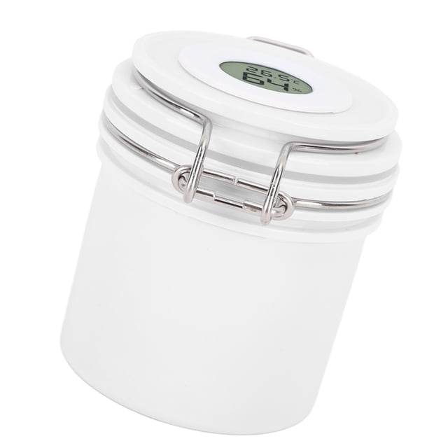 200ml Eyelash Glue Storage Tank, Temperature and Humidity Display, Large Capacity, Extended Lifespan, Stainless Steel Lock, Nail Glue and Eyelash Shop Essential