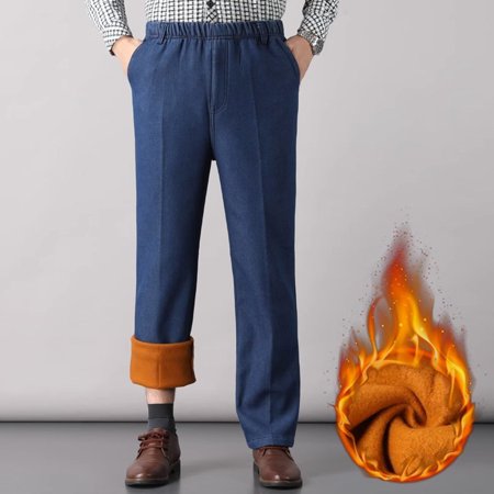 MHFRRA Mens Bootcut Jeans Men‘S Straight Fit Flexible Waist Comfort Jeans Jeans for Men Baggy Elastic Waist Straight Jeans Size XXL