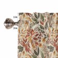 thumbnail image 5 of Fall Valances for Windows, Fallen Leaves Retro Leaf Plant Linen Texture Rod Pocket Short Window Valance Curtains Holiday Window Treatment for Kitchen Living Room Bathroom, 54"x18", 5 of 6