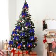 thumbnail image 7 of 12pc Christmas Decorations 5.5cm Mini Small Christmas Tree Hanging Ornaments, 7 of 7