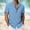 Sky Blue, variant on COSFO Mens Button Down Shirt Beach Summer Plaid Short Sleeve Shirt Collared Loose Fit Casual Vacation Mens Shirts