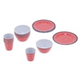 thumbnail image 1 of Dinnerware, Melamine Tableware Red Grid Pattern Kitchen Supplies Drop-proof Multi-purpose  For Families Restaurants And Hotels, 1 of 8