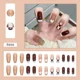 thumbnail image 1 of Heallor-uñas postizas de Ballet francés, manicura de cobertura completa, 24 piezas, corazón de amor, larga, desmontable, 1 of 5