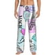 thumbnail image 1 of Fotbe Eiffel Tower and Hearts Pantalones de Pijama para Hombre, Pantalones de Dormir, Pantalones de Casa con Cintura Ajustable y Bolsillos-3X-Large, 1 of 6