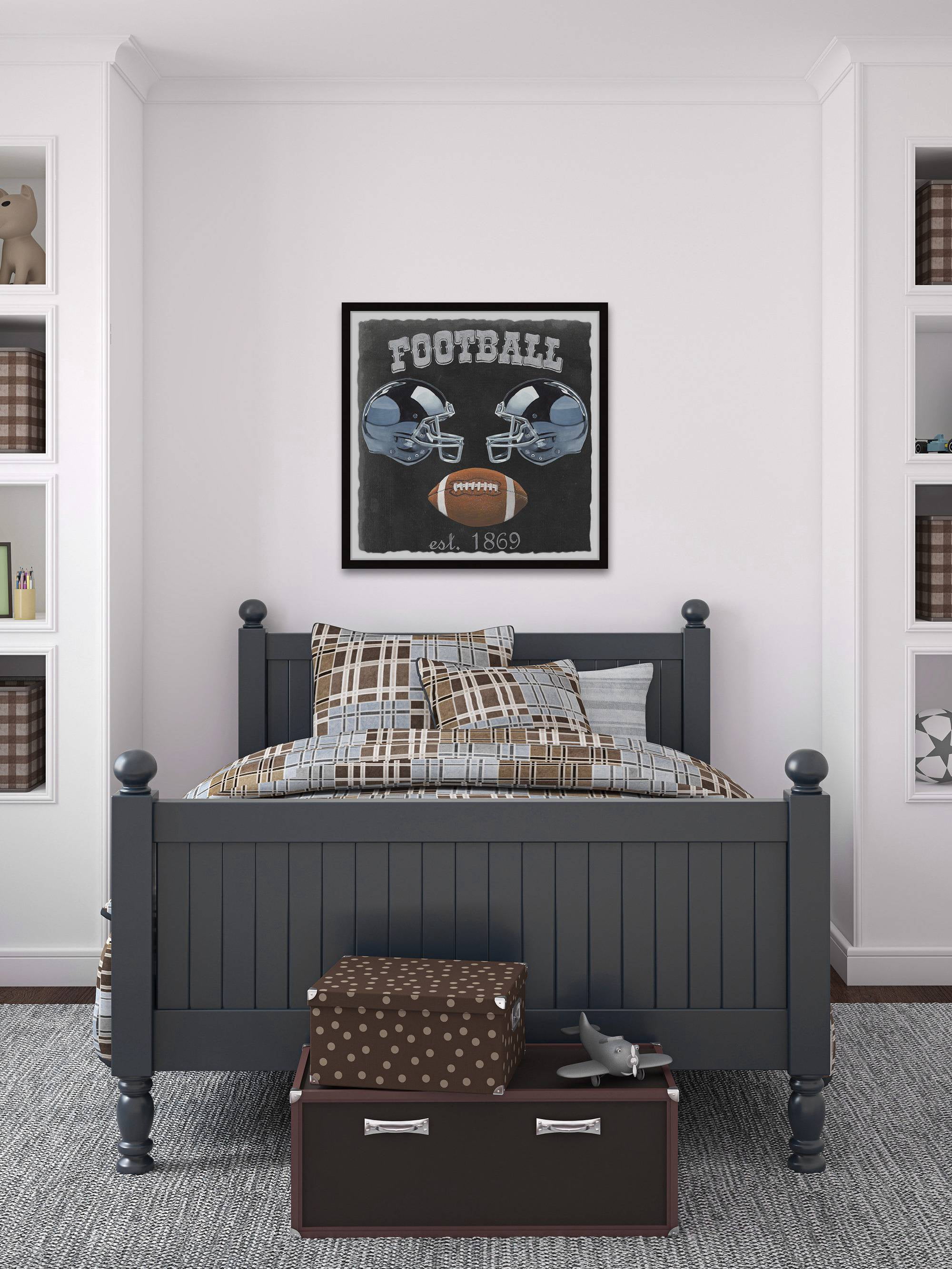 Marmont Hill Football Poster Framed Wall Art