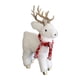 thumbnail image 3 of Adorno navideño de reno de peluche, decoración navideña, animal de peluche decorativo coleccionable, juguete de peluche para mesa de bar de vacaciones Bufanda roja, 3 of 8