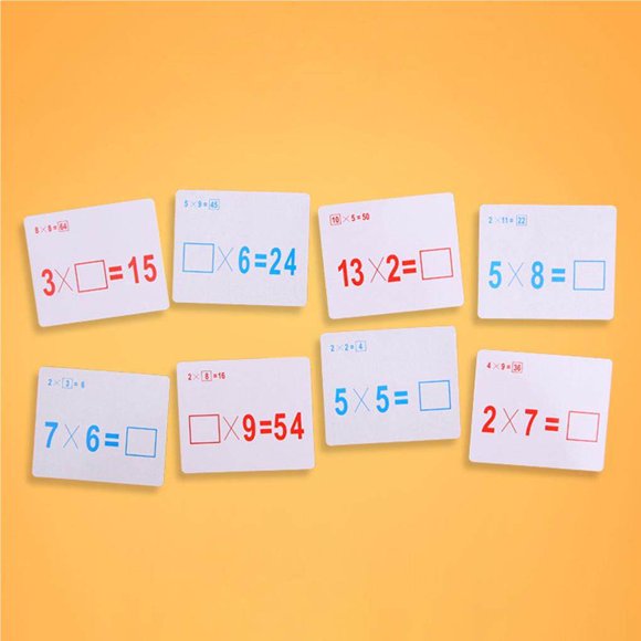 facefd Kids Mathematics Teach Card with Erasable Pen Math Educational Toys Children Preschool Tool Birthday Gift