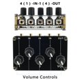 thumbnail image 4 of Stereo Audio Mixer 3.5mm 4 Channel Portable Mini Audio Mixer with Separate Volume Control Fashion Stereo Audio Splitter Small Sound Mixer  External Power for Instrument, 4 of 11
