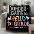 thumbnail image 2 of Black Graduation Blanket Soft Cozy Warm Throw Blanket for Couch, Plush Fuzzy Flannel Fleece Blankets for Sofa, Funny Words Kindergarten Bed Blankets Lightweight Gifts for Women, 50"x80", 2 of 9