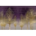 thumbnail image 2 of Bennett, Kate 18x13 Gold Ornate Wood Framed with Double Matting Museum Art Print Titled - Gold Forest on Purple, 2 of 4