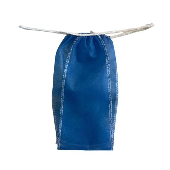 Qarigey Bragas desechables de viaje de 100 Uds., ropa interior transpirable para Spa, bragas de masaje de Sauna elásticas no tejidas para Ropa interior Azul
