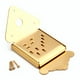 thumbnail image 3 of Juego de puente de cola con agujeros traseros para mandolina de guitarra Box Dorado Yuyangstore Mandolin Tailpiece Bridge, 3 of 8