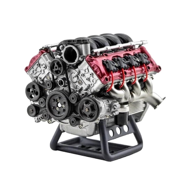 Engine Craft Diy V8 Engine Metal Model Building Kit, Internal Combustion Engine ...