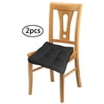 thumbnail image 4 of Cojines de Asiento de 2 Piezas Cojín de Silla de Impermeable para Interiores Y Exteriores, Tatami, Poliéster de , 17,7x17,7x2,75 Negro DYNWAVEMX Cojines de asiento, 4 of 8