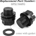 thumbnail image 2 of SPX1700FG Pool Pump Drain Plug & Gaskets Compatible with Hayward Pool Cleaner Pumps & Power-Flo LX Pump Series, Replacement Plug for Hayward Pool Pump, Pool Necessities for Swimming Pool Maintenance, 2 of 5