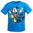 thumbnail image 4 of Disney Mickey Mouse Toddler Boys T-Shirt Tank Top and French Terry Shorts 3 Piece Outfit Set Red/Black/Blue 2T, 4 of 5